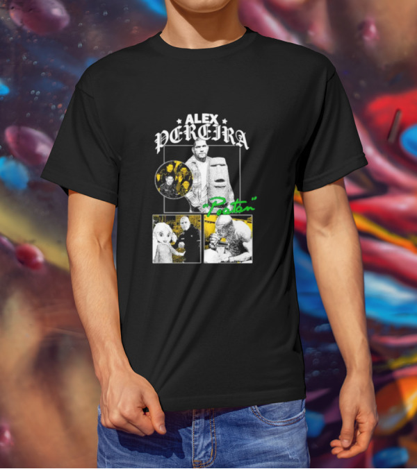 Alex Pereira Poatan Mixed Media Collage With Pop Culture And Meme Elements T-Shirt