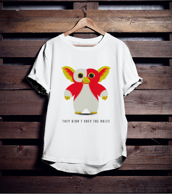 Gremlins They Didn't Obey The Rules Red And Yellow Creature T-Shirt