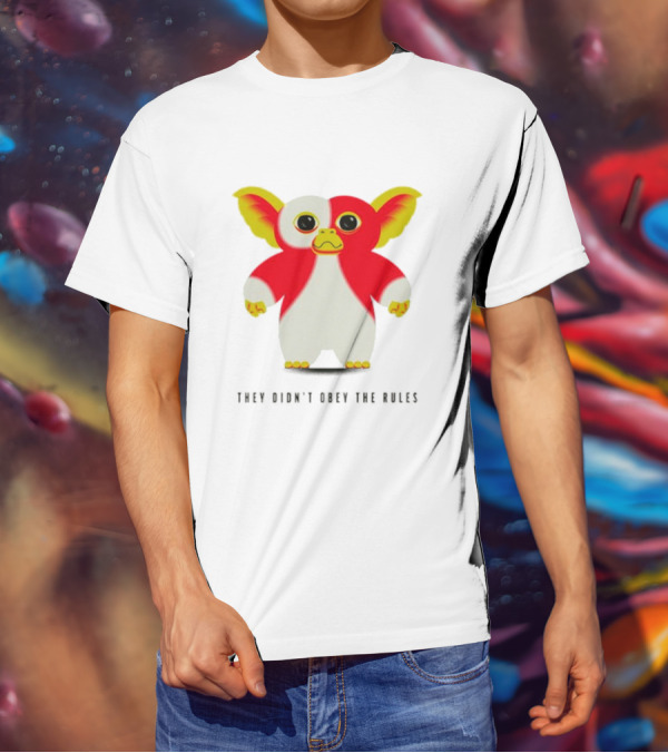 Gremlins They Didn't Obey The Rules Red And Yellow Creature T-Shirt