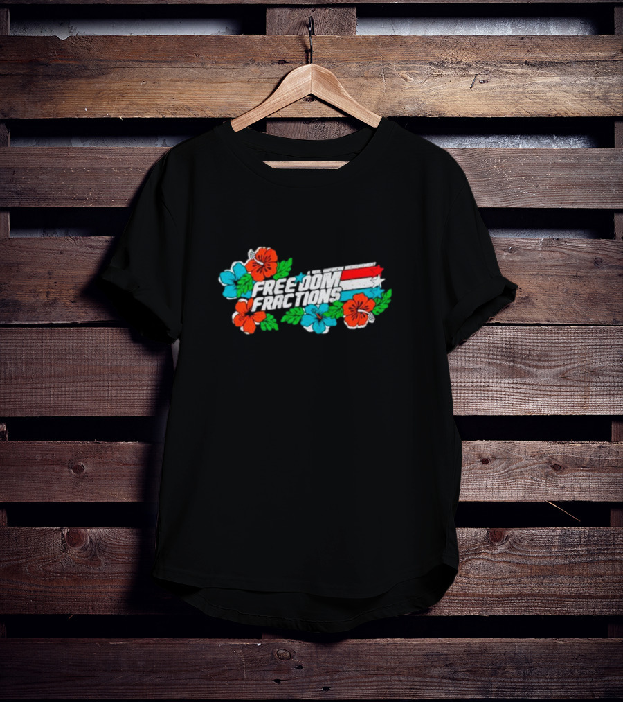 Freedom Fractions Hawaiian American Floral T-Shirt