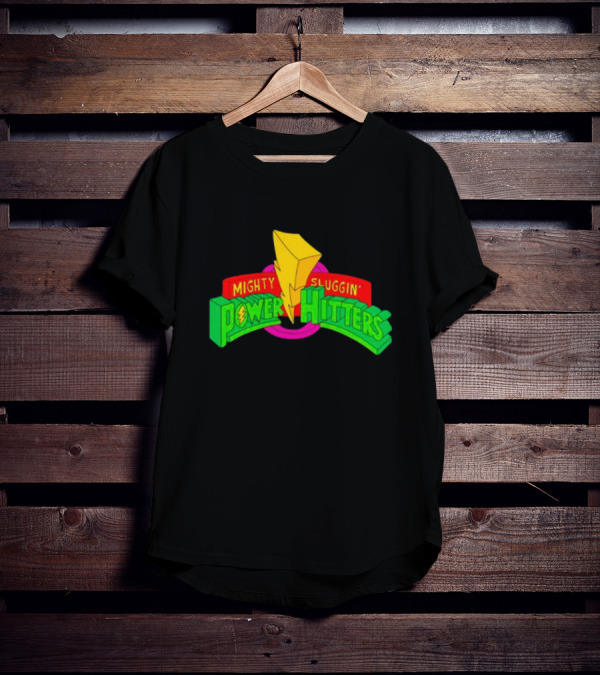 Mighty Sluggin’ Power Hitters Lightning Bolt T-Shirt