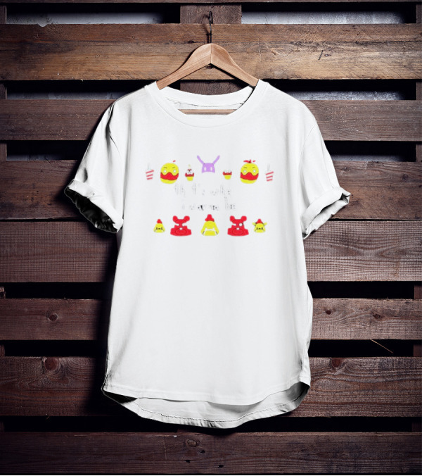 That's Where I Wanna Be McDonald's And Five Nights At Freddy's Cupcake And Party Hat Icons T-Shirt