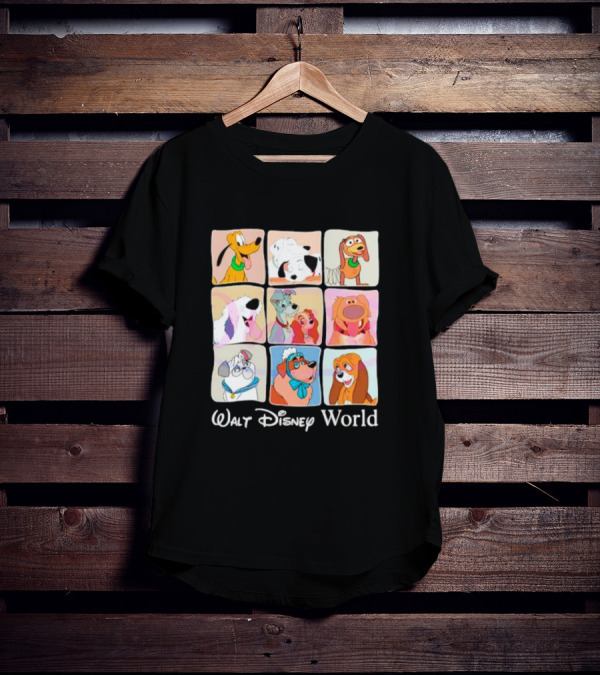 Walt Disney World Classic Cartoon Dogs Compilation T-Shirt