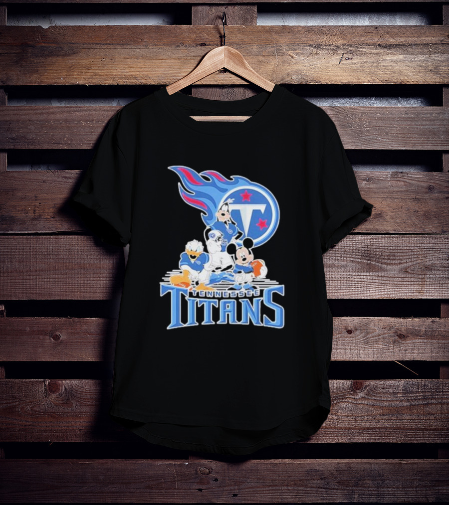 Mickey Mouse Donald Duck Goofy Tennessee Titans NFL T-Shirt