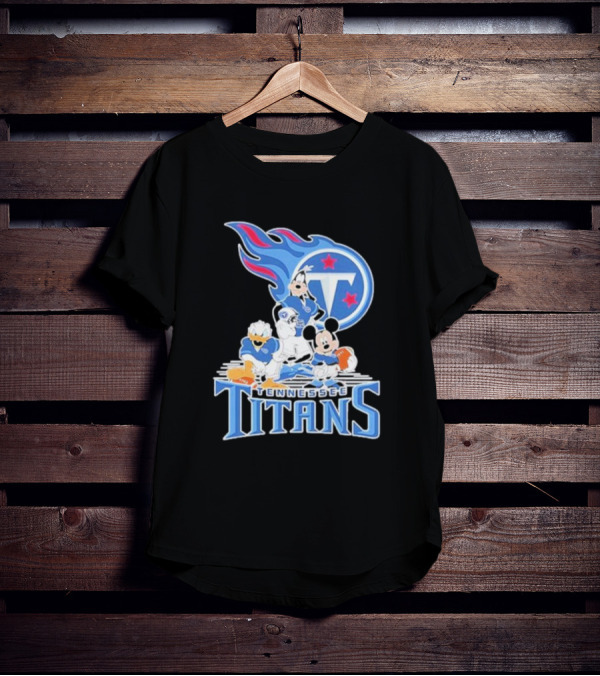 Mickey Mouse Donald Duck Goofy Tennessee Titans NFL T-Shirt