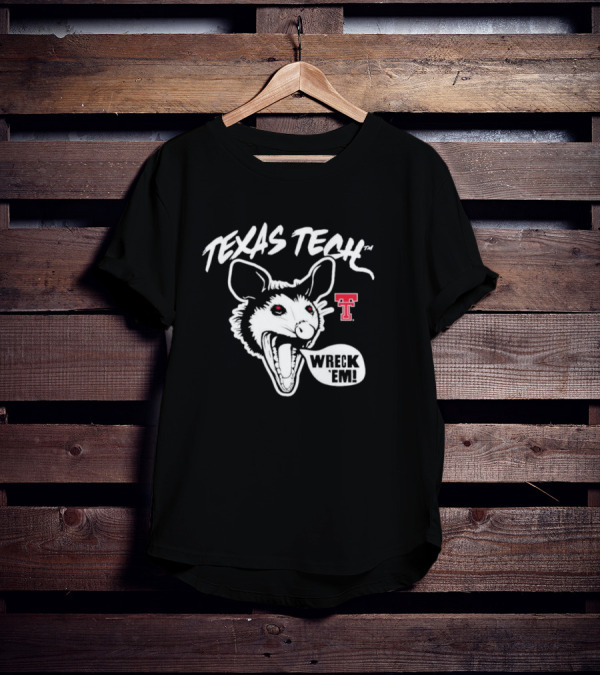 Texas Tech Wreck ’Em Possum Red Raider Spirit T-Shirt