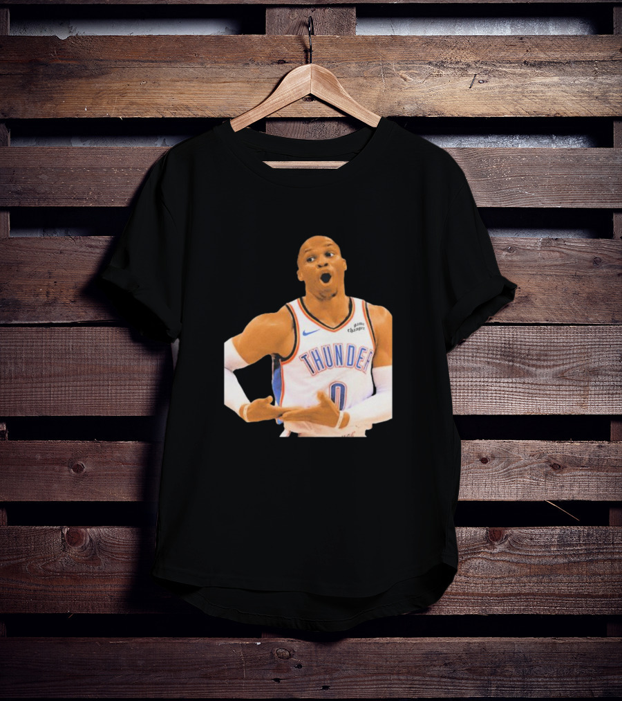 Thunder Rock The Baby Basketball Gesture Oklahoma City Thunder T-Shirt