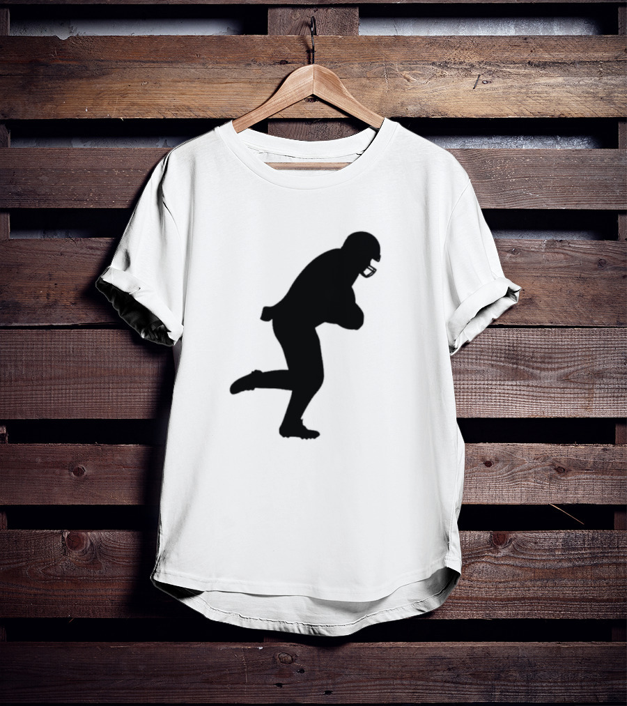 The Legend Of The Cincy Hat Scamper Silhouette Football Player T-Shirt
