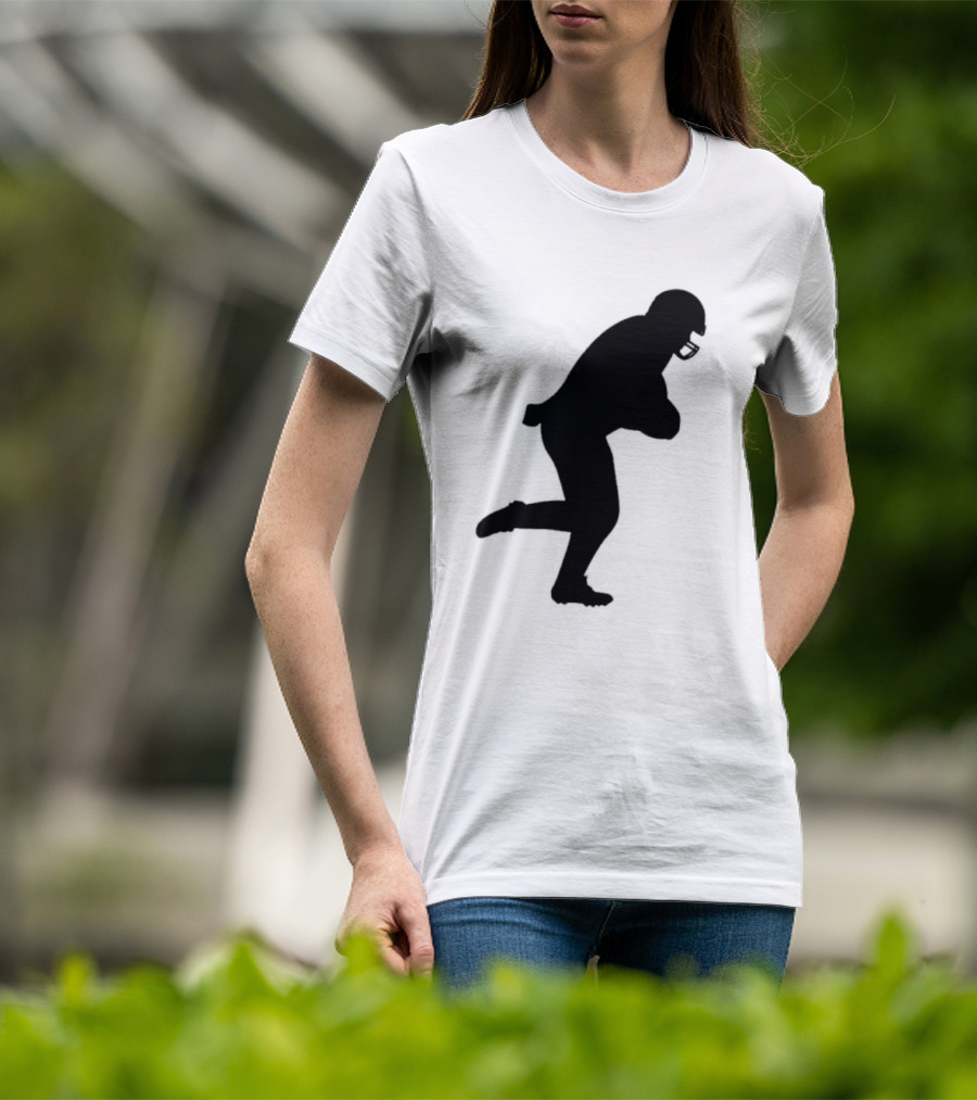 The Legend Of The Cincy Hat Scamper Silhouette Football Player T-Shirt