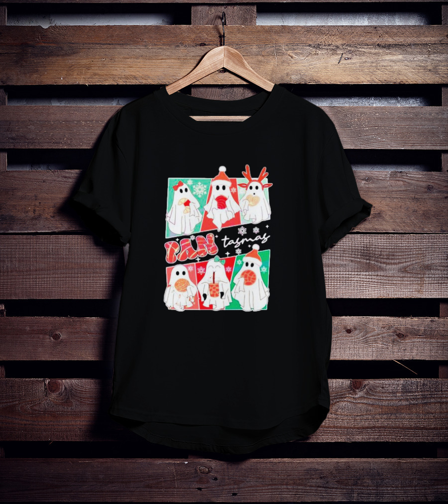 Pantasmas Ghost Christmas Santa Conchas Festive Fun T-Shirt