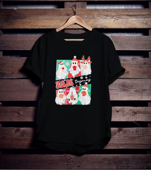 Pantasmas Ghost Christmas Santa Conchas Festive Fun T-Shirt