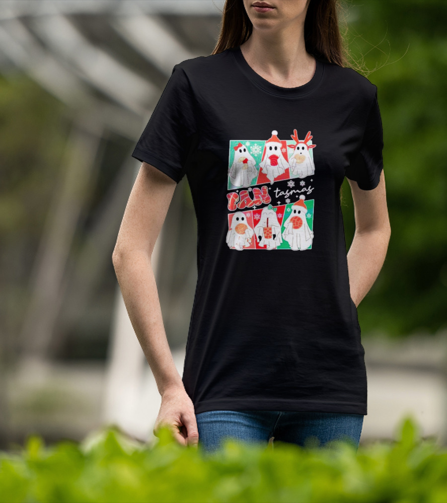 Pantasmas Ghost Christmas Santa Conchas Festive Fun T-Shirt