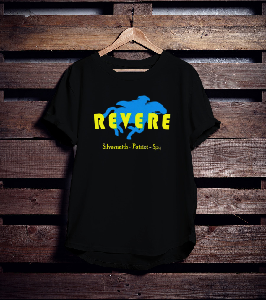 Revere Silversmith Patriot Spy Riding Horse T-Shirt