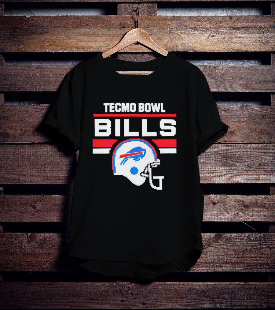 Tecmo Bowl Buffalo Bills Helmet NFL Football T-Shirt
