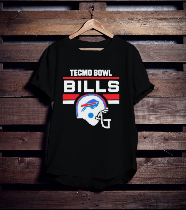 Tecmo Bowl Buffalo Bills Helmet NFL Football T-Shirt