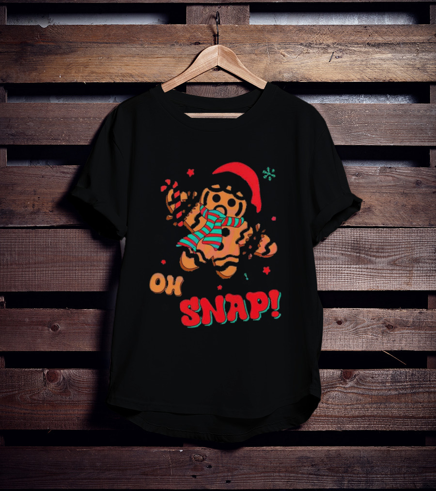 Oh Snap Gingerbread Christmas T-Shirt