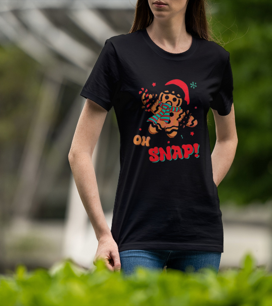 Oh Snap Gingerbread Christmas T-Shirt