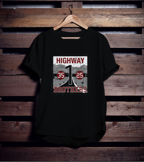 Highway 1 Brothers 35 25 Mountain Road Sign T-Shirt