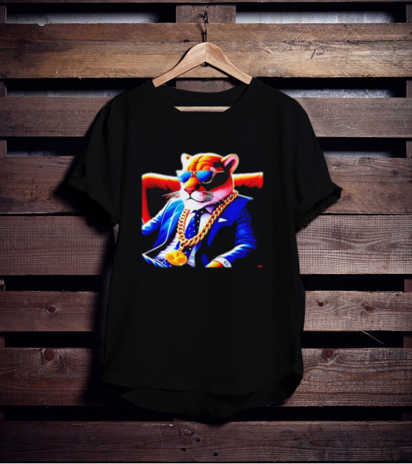 Og Cosmo Cougar BYU Chain Sunglasses Suit T-Shirt