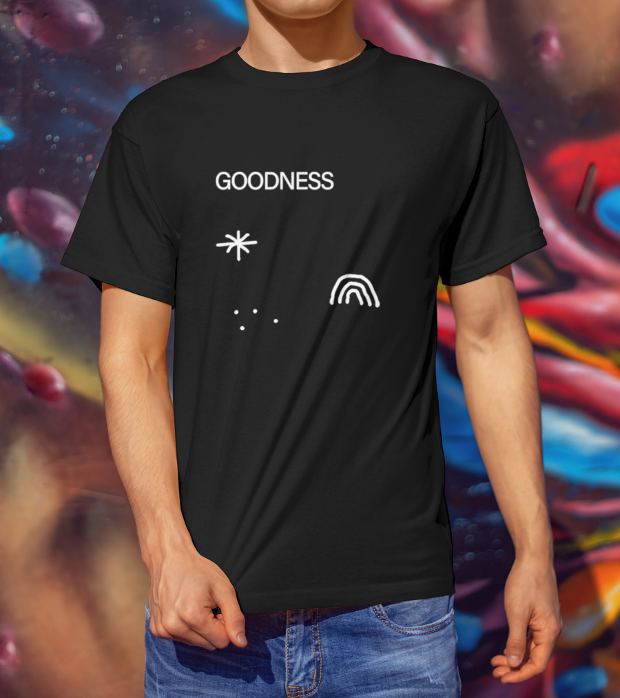 GOODNESS Star Rainbow And Dots By Chris Stedman T-Shirt