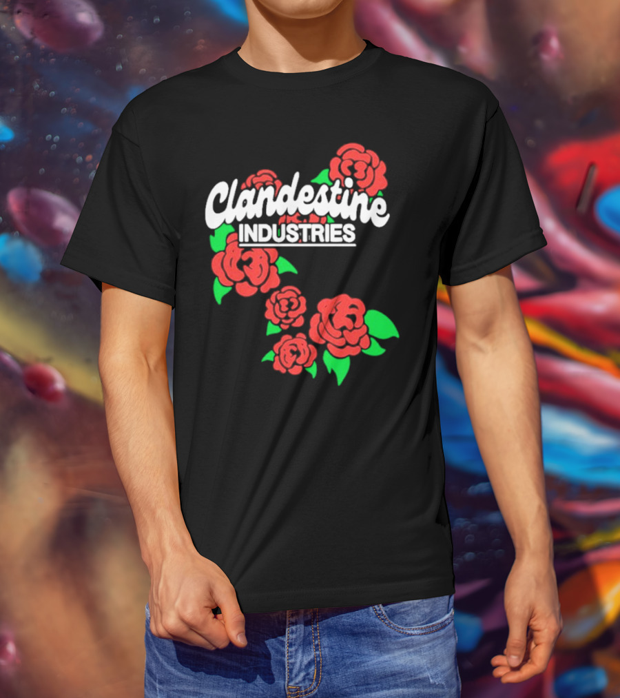 Clandestine Industries Red Roses T-Shirt