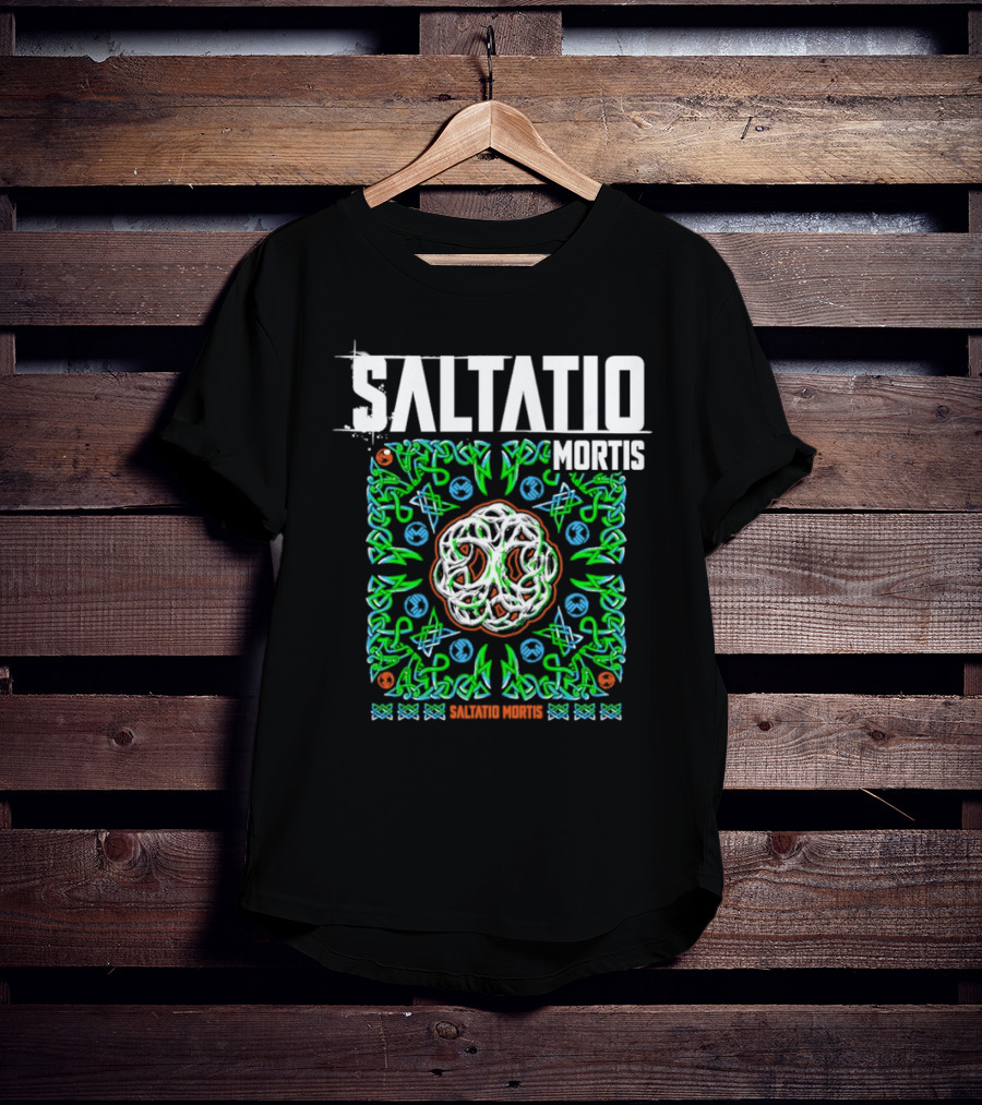 Saltatio Mortis Celtic Knotwork Green Mystical T-Shirt