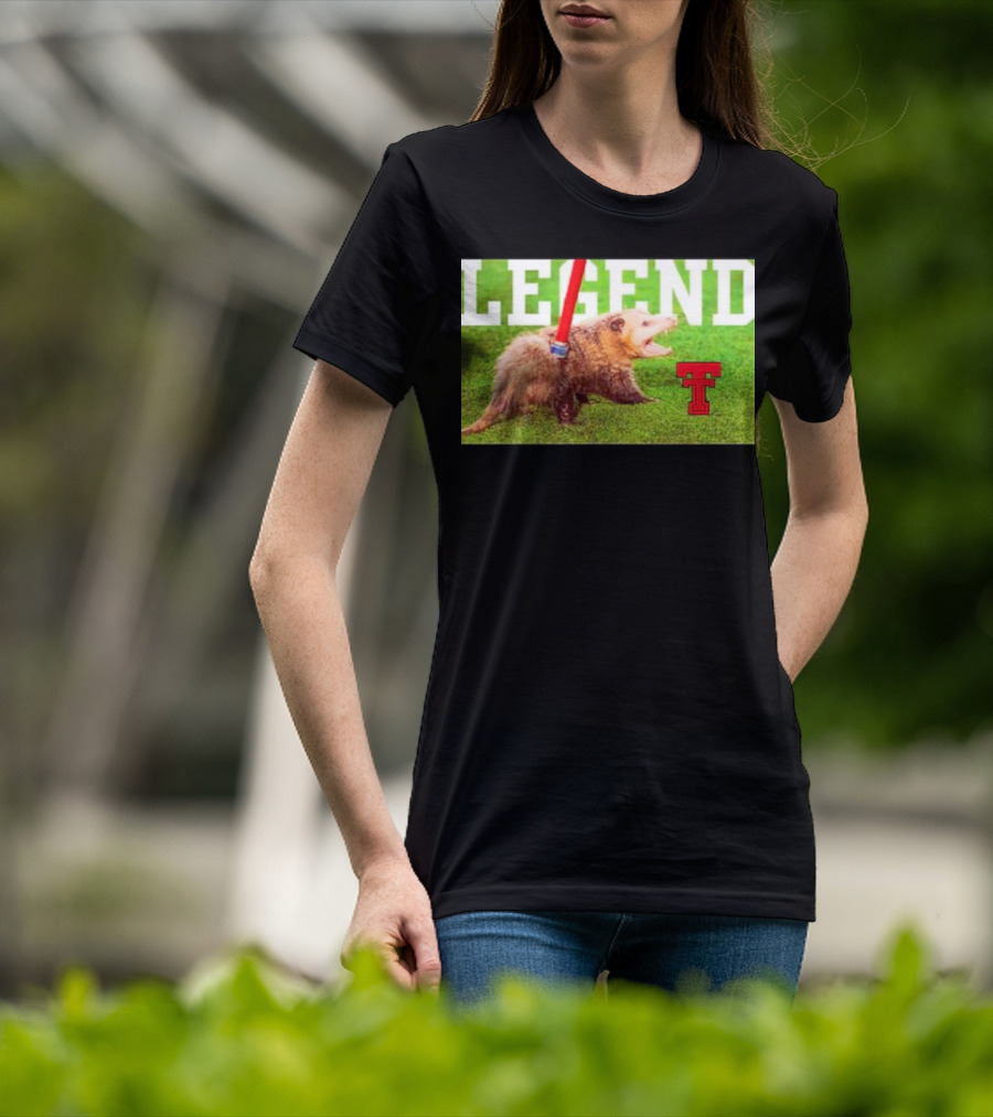 Opossum Legend Texas Tech Football T-Shirt