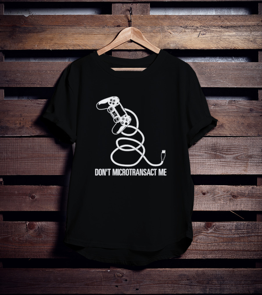 PlayStation Controller Wired Don't Microtransact Me T-Shirt