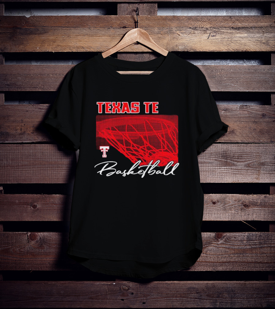 Texas Tech Basketball Red Net TT T-Shirt