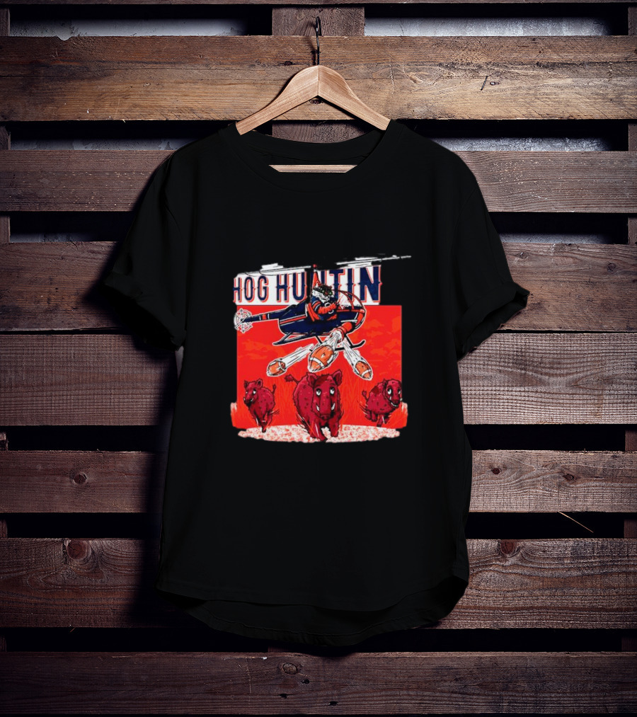 Auburn Tigers Hog Huntin Vs. Arkansas Razorbacks Football Showdown T-Shirt