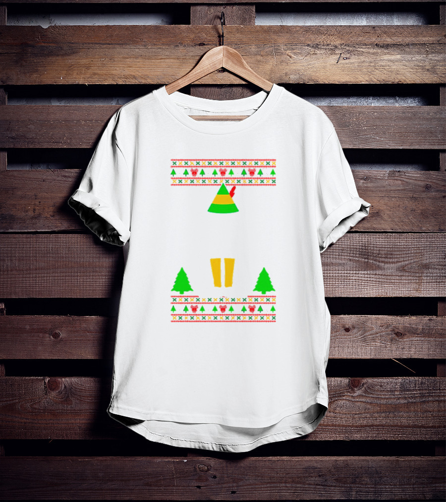 Cotton Headed Ninny Muggins Christmas Elf Hat Snowflakes Boots Trees T-Shirt
