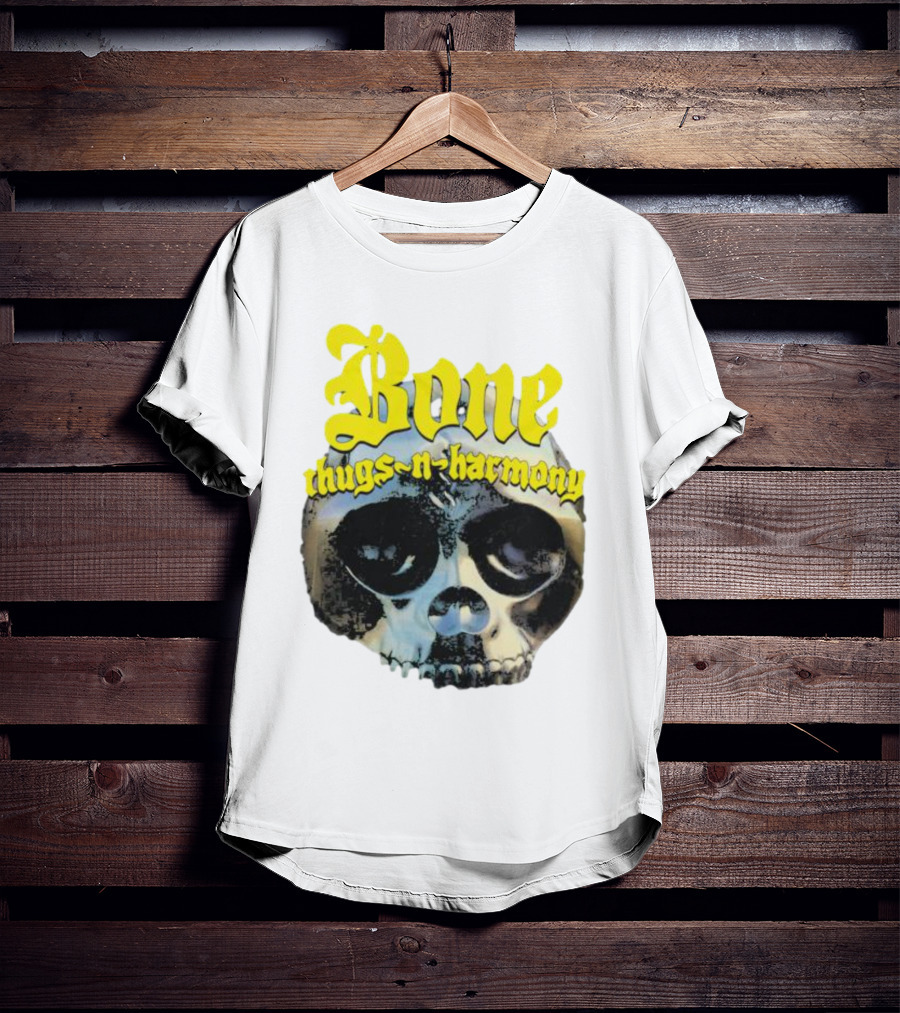Los Angeles Lakers Bone Thugs-N-Harmony Thuggish Ruggish Skull T-Shirt