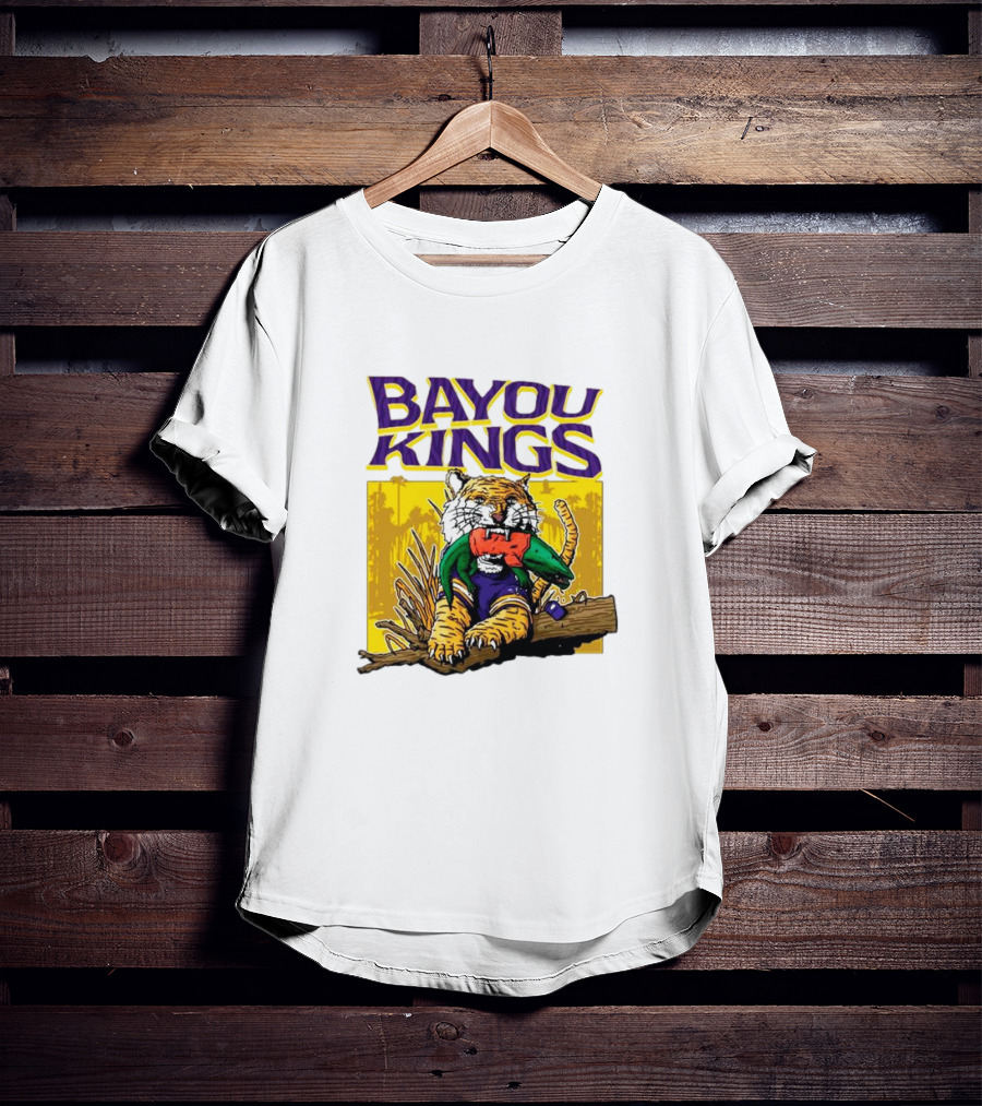 Bayou Kings LSU Tigers Vs. Florida Gators Tiger With Gator T-Shirt