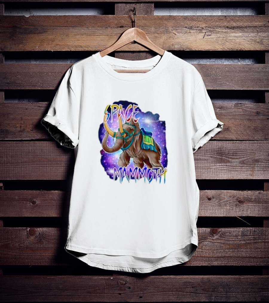 Space Mammoth Cosmic Adventure T-Shirt