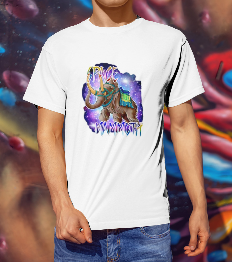 Space Mammoth Cosmic Adventure T-Shirt