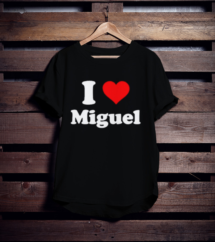 I Love Miguel Red Heart T-Shirt