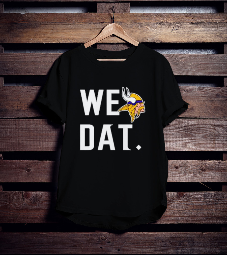 Minnesota Vikings We Dat Viking Head T-Shirt