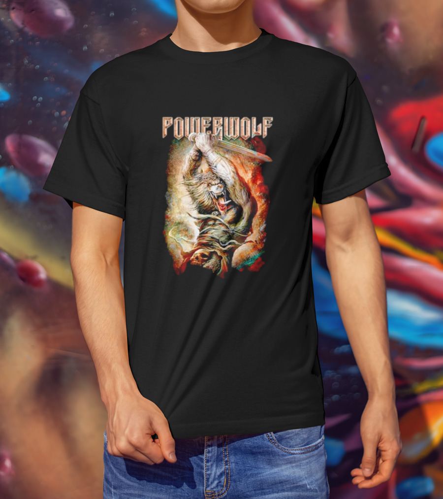Powerwolf Wolves Of War Fearless Battle Charge T-Shirt