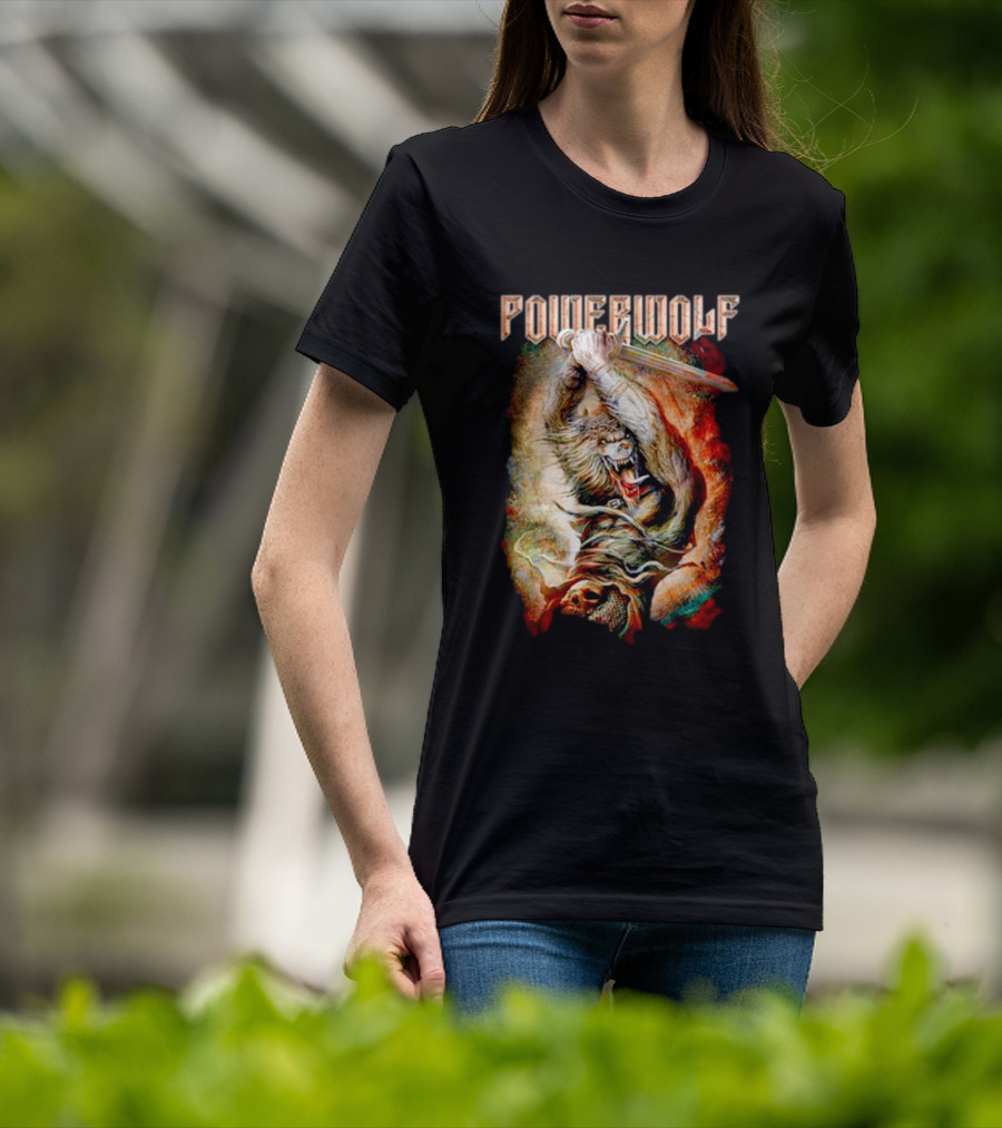 Powerwolf Wolves Of War Fearless Battle Charge T-Shirt