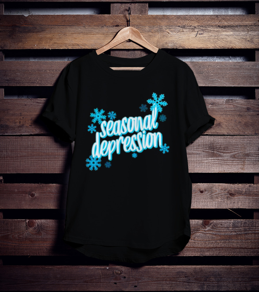 Seasonal Depression Snowflakes Winter Mood T-Shirt