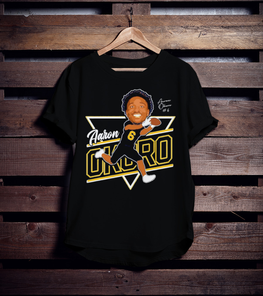 Aaron Okoro #6 Briar Cliff University Football Cartoon Signature T-Shirt