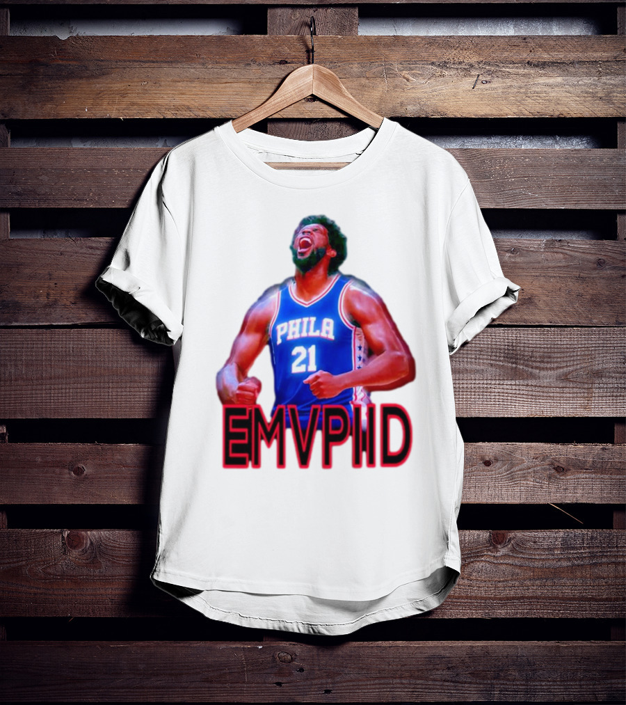 EMVPIID Joel Embiid Philadelphia 76ers Phila 21 T-Shirt