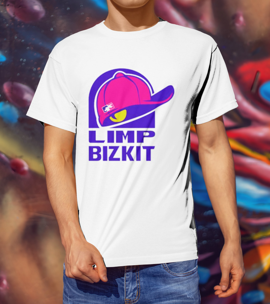 Limp Bizkit Logo With Pink Hat And Taco Bell T-Shirt