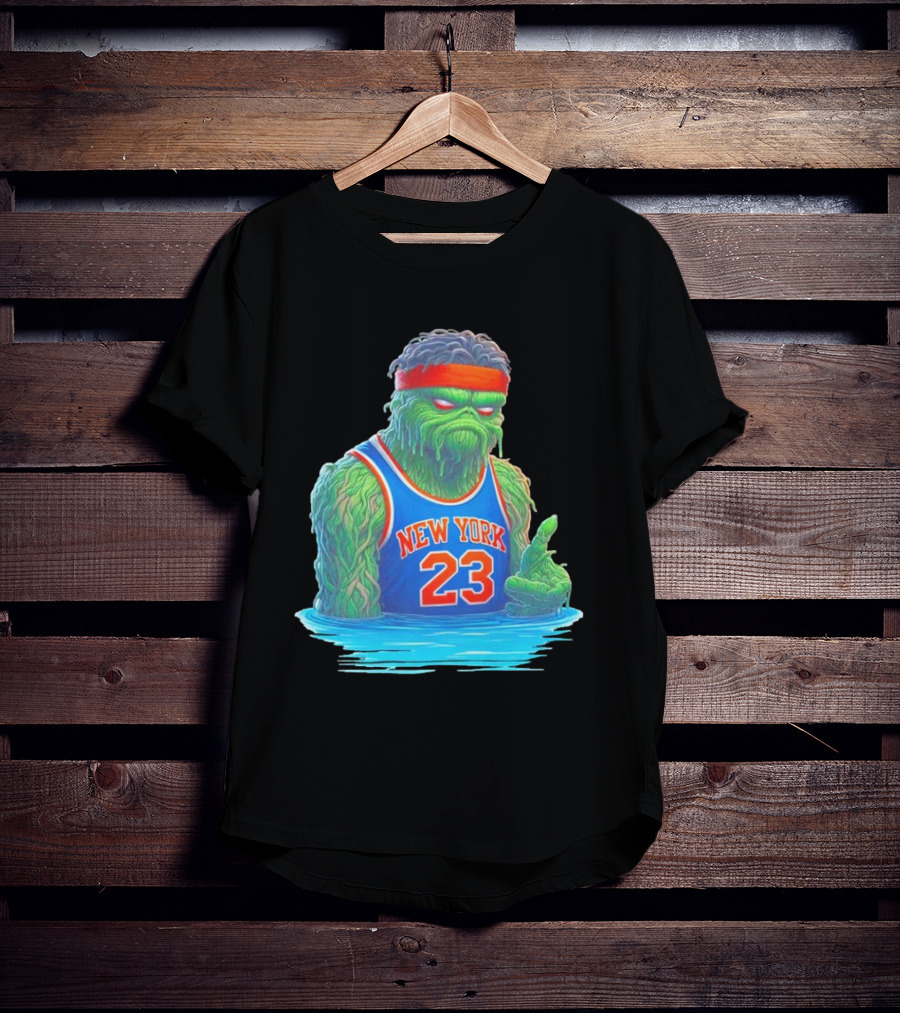 Mitchell Robinson New York Knicks Blockness Monster 23 Iconic Monster T-Shirt