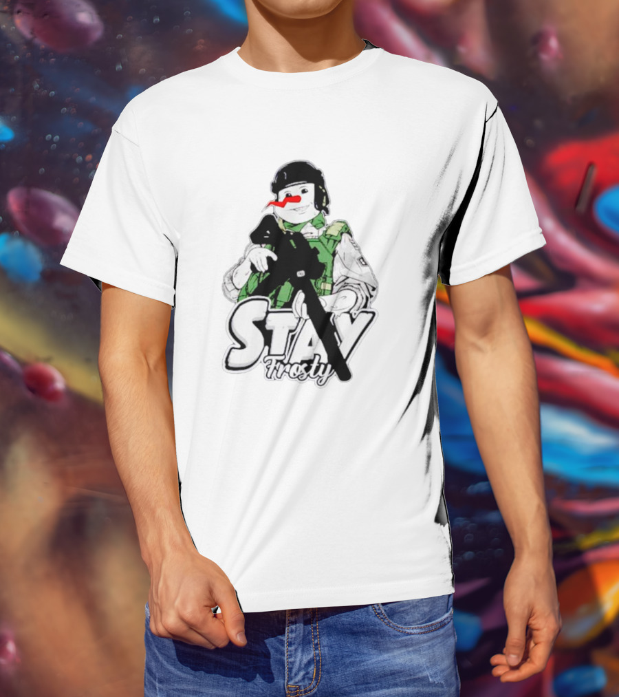 Stay Frosty Snowman Army T-Shirt