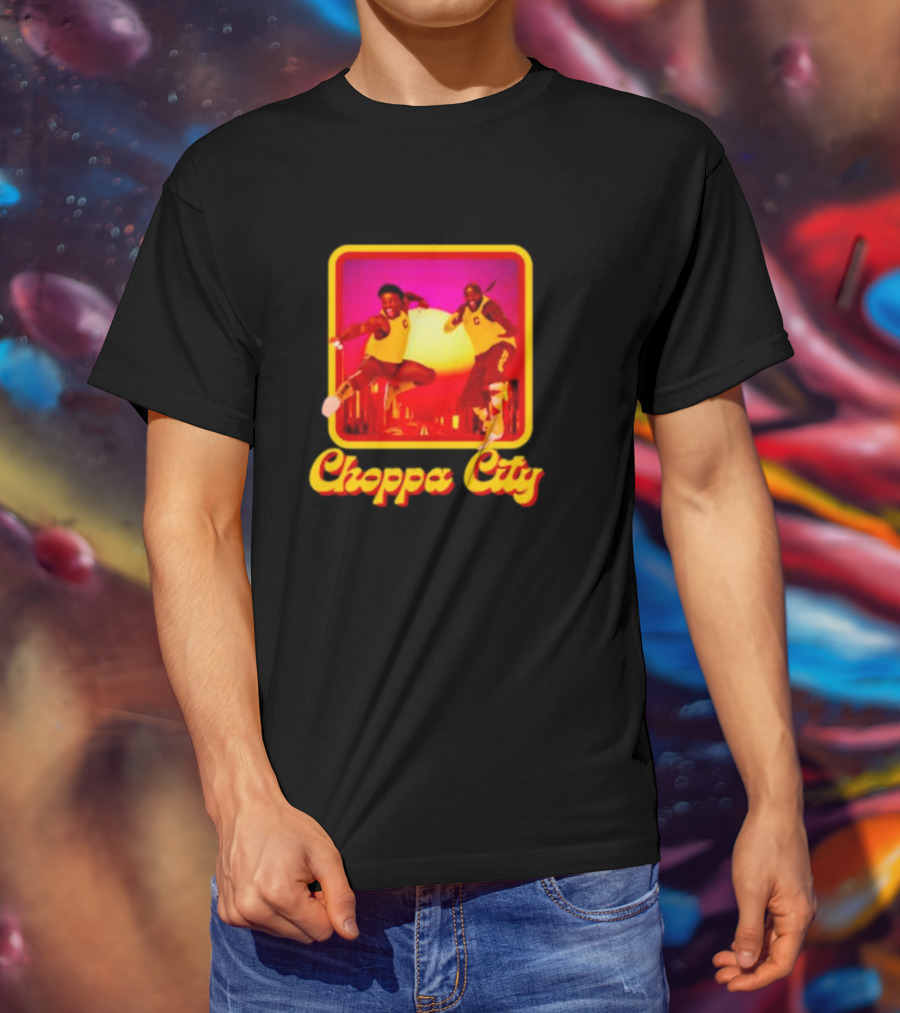 Atiba Choppa City Basketball Jump Action Duo In Yellow Outfits T-Shirt