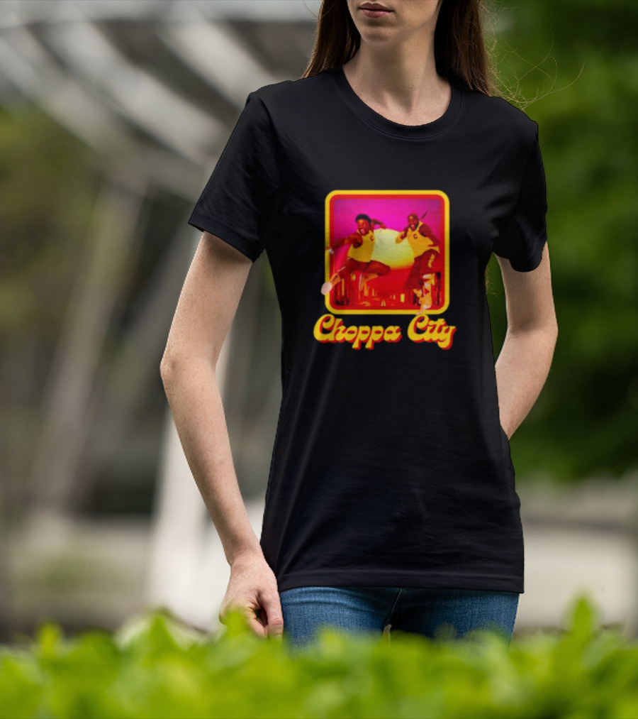 Atiba Choppa City Basketball Jump Action Duo In Yellow Outfits T-Shirt