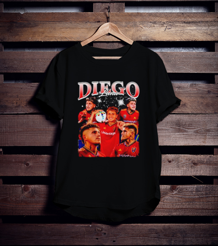 Diego Luna Real Salt Lake Soccer Star Bootleg T-Shirt