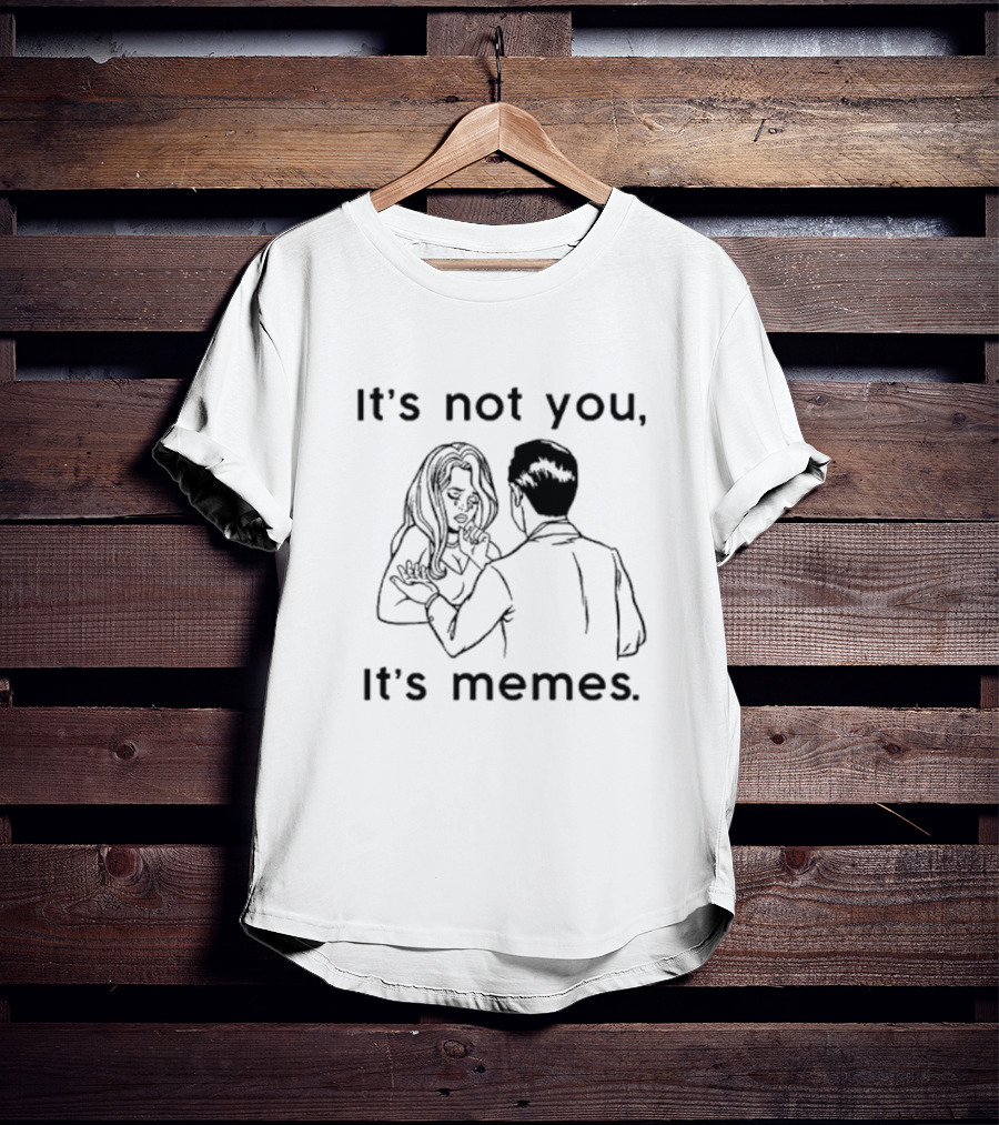 It's Not You It's Memes Comic Style Retro Humor T-Shirt