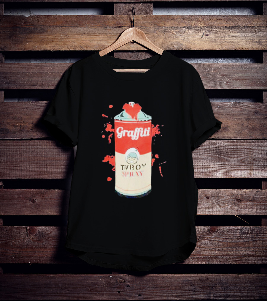 Graffiti TV Boy Spray Can Art Shawn Stockman T-Shirt